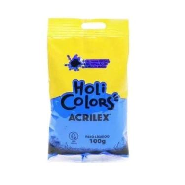 Imagem de Pó Colorido Para Festas Chá Revelação Holi Colors Acrilex 50g - Cores,