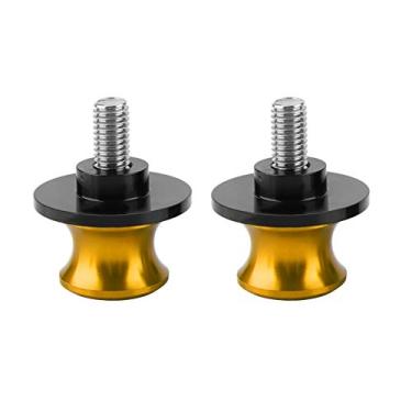 Imagem de Pissente 2pcs 8mm Motocicleta Swingarm Bobinas Swing Arm Carretéis CNC Rear Stand Sliders Duro Anodizado Billet Alumínio Com Várias Cores para Elevador Estável (GOLD)