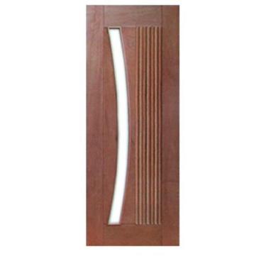 Imagem de Porta de Entrada Maciça Pivotante Barcelona para Vidro Arco - Madeira,