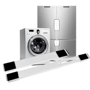 Imagem de Par Suporte Base Rodinha Carrinho Ajustável Móvel Universal - MK