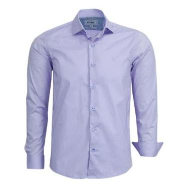 Imagem de Camisa Social Amil Comfort Manga Longa Tecido Liso Algodão Elastano 18