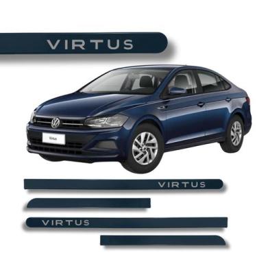 Imagem de Friso Lateral Ponta Redonda Virtus Azul Night 2009 até 2020 - Volkswag