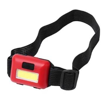 Imagem de Lanterna De Cabeca Led Multiuso Para Bike Trilha Camping Farol Sinalizador Corrida Capacete Vermelha