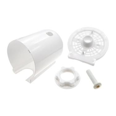 Imagem de BLWOTMOR Capa para Motor de Ventilador Oscilante de Piso para Substituição em Sala de Estar, Branco, Tamanho real