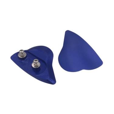 Imagem de Generic 2 peças Mirror Block Off Placas Acessórios de motocicleta estável Substituição resistente Covernath, Azul