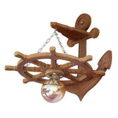 Imagem de Kit 05 Arandelas Luminária Lustre Leme De Navio 110/220V