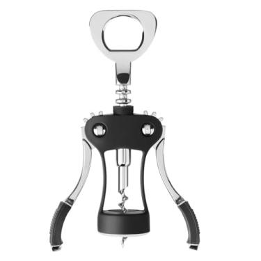 Imagem de Vophoeen Abridor de vinho e abridor de cerveja, saca-rolhas de liga de zinco resistente com alça antiderrapante e parafuso afiado, ferramenta de barra multifuncional para barman, sommeliers, cozinha