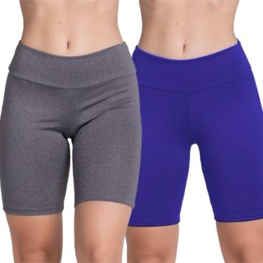 Imagem de KIT 2 Bermudinha Fitness Suplex Serra e Mar Roupa Para Academia Treino Moda Feminina-Feminino