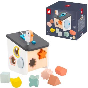 Imagem de Brinquedo Encaixa Formas Casa do Passarinho em Madeira Educativo - Sweet Cocoon