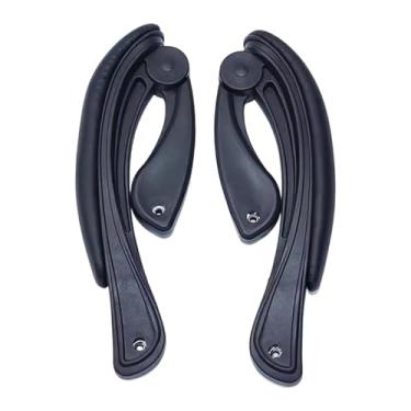 Imagem de harayaa 1 par de braços ajustáveis ​​para cadeira de escritório, apoios de braço de couro PU, substituição para a maioria cadeiras gamer com almofadas de, Padrão