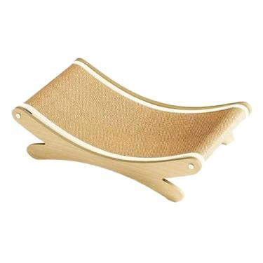 Imagem de Generic Arranhador de sisal para gatos, cama e prancha para gatinhos grandes, protetor de móveis com estrutura de madeira resistente, almofada para arranhar