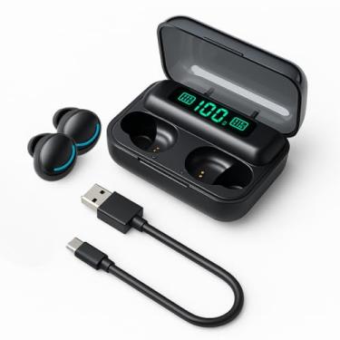 Imagem de Fone de Ouvido Bluetooth 5.3 TWS Sem Fio com Estojo de Carregamento,Função power bank e Display LED de Bateria - Som Estéreo, À Prova d'Água, Compatível com Android e iOS