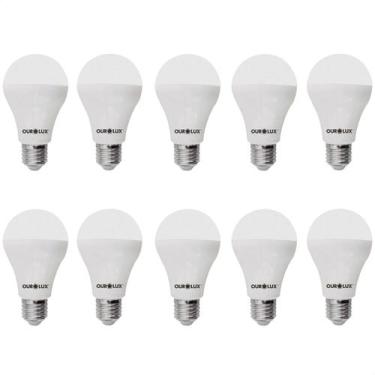 Imagem de Kit 10 Lâmpadas Led 12w Bulbo Soquete E27 Bivolt Luz Frio - Ourolux