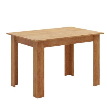 Imagem de Mesa para Sala de Jantar Place Retangular MDP 110cm Amadeirado com Base de 4 Pés Estilo Moderno