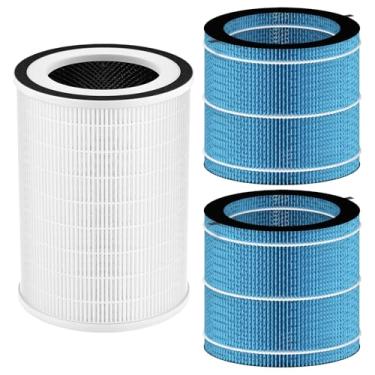 Imagem de Conjunto de filtros de substituição MIRO PRO para purificador de ar Afloia MIRO PRO, umidificador 2 em 1, H13 True HEPA e 2 pacotes com filtro absorvente de umidificador