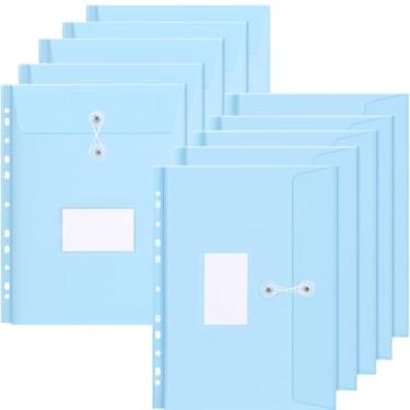 Imagem de Uquelic Bolsos expansíveis para fichário de letras e tamanho A4, envelopes coloridos, pastas perfeitas para organizar documentos, material escolar, material de escritório, soluções de armazenamento