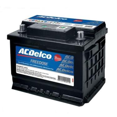 Imagem de Bateria AC Delco 60 Amperes 12 Volts Lado Direito Caixa Alta - ACDelco