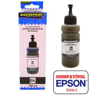 Imagem de Kit Tinta sublimática Preta Impressora L355 L365 L375 L395 L380 - Mast