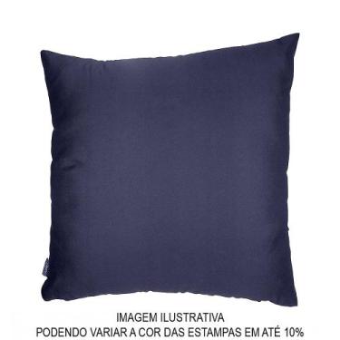 Imagem de Almofada Decorativa- Capa Santa Helena- Lisa Azul Marinho-50x50 cm - O