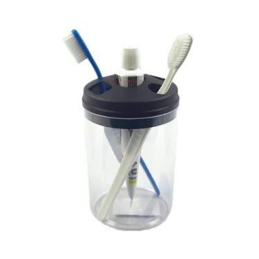 Imagem de Porta Escova De Dente Creme Dental Sem Tampa Acessório Pia Banheiro On