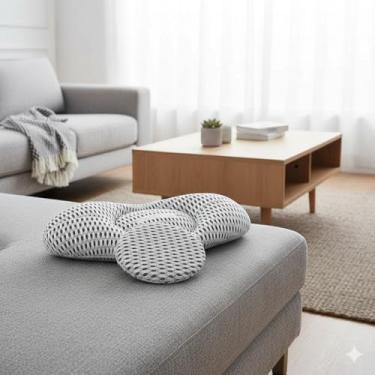 Imagem de Travesseiro Ortopédico Apoio Lombar em Curva – Almofada Ergonômica para Costas e Coluna