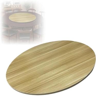 Imagem de Mesa Giratória Lazy Susan Para Mesa De Jantar Redonda, 50 70 90cm Bandeja Giratória Grande Com Rolamentos Silenciosos, Placa Rotativa, Bandeja Giratória De Madeira, Placa Gi, E, 70cm-28in