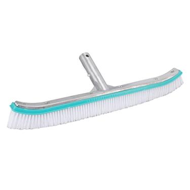Imagem de Zhjvihx ESCOVA PARA PISCINA FERRAMENTA DE LIMPEZA ESCOVA PARA PISCINA DE AÇO INOXIDÁVEL NYLON 18 POLEGADAS DE AGRESENTE PARA LAGO