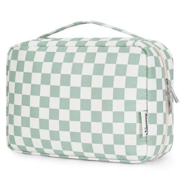 Imagem de Bolsa de higiene pessoal de viagem Narwey Small para mulheres verde me