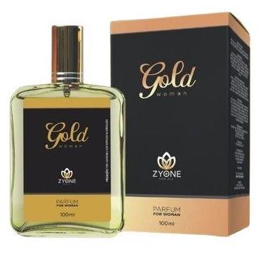 Imagem de Perfume Feminino Gold Woman 100ml Parfum Alta Fixação - Zyone Cosmetic