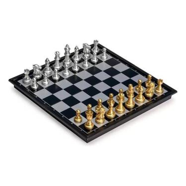 Imagem de 2X Rancho Urbano Ub Tabuleiro De Xadrez Luxo Dourado E Prate