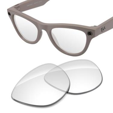 Imagem de Tintart Lentes de substituição de desempenho compatíveis com RayBan Meta Skyler RW4010 52 mm - UV400 transparente