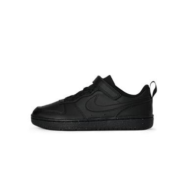 Imagem de NIKE Court Borough Low Recraft Tênis infantil, Preto/Preto/Preto, 3 US Little Kid