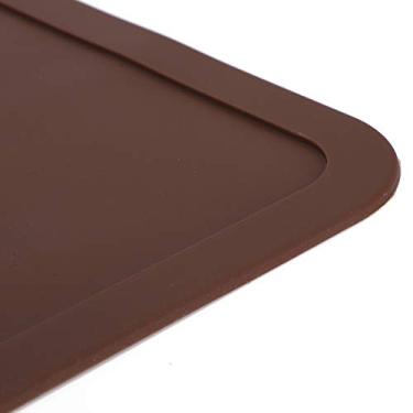 Imagem de ZJchao Tapete de Comida de Cachorro, Silicone Alimentação de Tapete Cachorro Tapete de Cachorro para Alimentos e Tigela de água Placemat Bandejeira para Bebedores Bagunçados para Proteger Pisos,