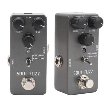 Imagem de RiToEasysports Pedal de Fuzz Vintage Com Controle de Ganho de Tom de Volume, Liga de Alumínio para Guitarra Elétrica, Não Deslizamento, Potência DC9V