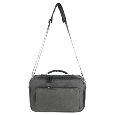 Imagem de Fockety Bolsa de transporte para pedalboard de efeitos de guitarra, estojo para pedalboard de guitarra com vários bolsos, alça de ombro removível para cabos e acessórios de guitarra (S)