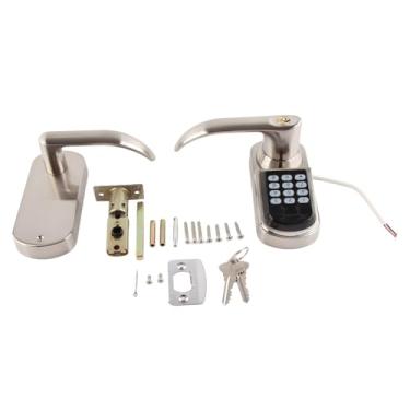 Imagem de Fechadura de porta inteligente, trava de indução eletrônica de liga de zinco, para edifícios de escritórios, restaurantes, portas antirroubo