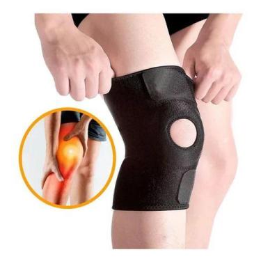 Imagem de Joelheira Compressão Ajustável Articulada Patelar Alivia Dor - Empório