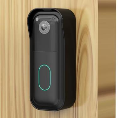 Imagem de Suporte de campainha Blink sem perfuração para a nova câmera Blink Video Doorbell (2ª geração), sensor de campainha sem bloqueio, capa de suporte adesivo para porta de câmera para sistema de segurança