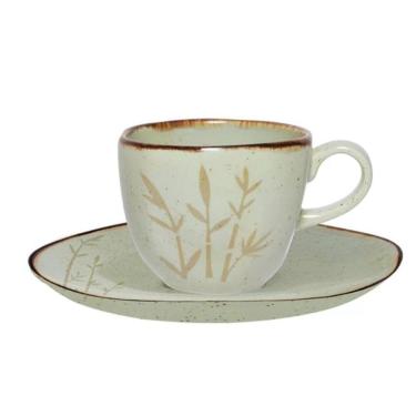 Imagem de Xicara De Chá 220Ml Com Pires - Bambu - Oxford