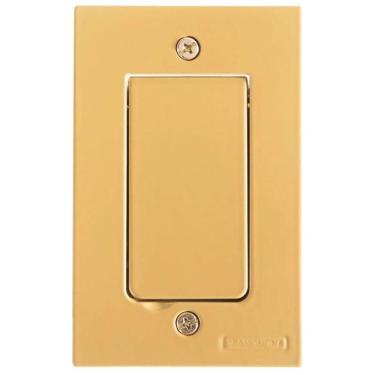 Imagem de Tampa 1 Posto 4x2 Modular Dourada - 26121212 - Tramontina Tampa 1 Posto 4x2 P- Piso Mod Dourada - 26121212 - Tramontina