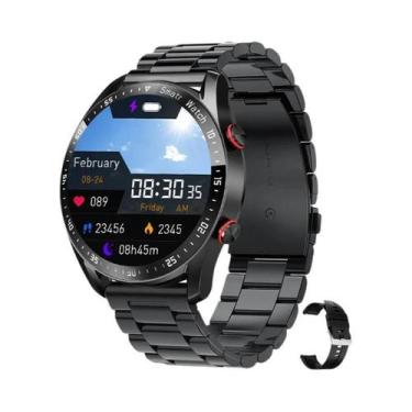 Imagem de Relógio Inteligente Masculino À Prova D'Água Com Bluetooth, ECG, PPG, 