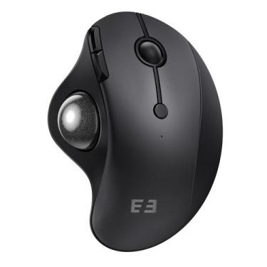 Imagem de Mouse Trackball sem fio seenda ergonômico recarregável preto