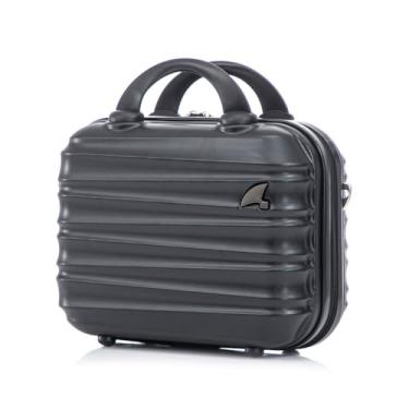 Imagem de Frasqueira de Viagem Necessaire Organizadora Porta Maquiagem, Joias e Cosméticos - Pisa - Allabard (Preto)