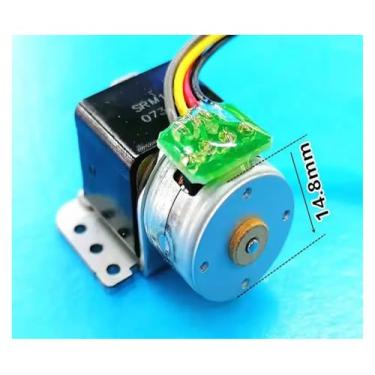 Imagem de 15 mm Full Metal Gear Stepper Electronic Starter DC 5V 2-Phase 4-Wire Precision Gearbox Stepping Electronic Starter DIY Robot CCTV Camera WWECCQIJ