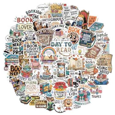 Imagem de Pacote de mais de 300 peças de adesivos de livro para Kindle garrafa de água laptop - vinil à prova d'água, material de diário, adesivos fofos para livros de presente para amantes de livros acessórios