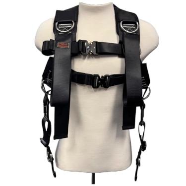 Imagem de Arnês Squat V4 versão 2025 colete profissional de suporte para treinamento de peso, alças resistentes ajustáveis, preto