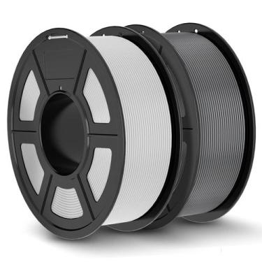 Imagem de Filamento de impressora 3D JAYO PLA+ 1,75 mm 1,1 kg branco+cinza