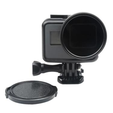Imagem de Filtro Polarizado CPL 52mm com tampa da Lente para GoPro 5,6,7 Black -
