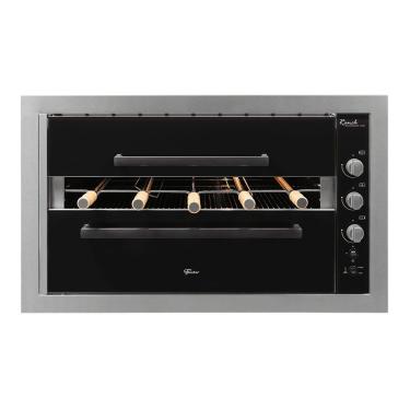 Imagem de Churrasqueira A Gás Embutir Fischer Ranch 5 Espetos Bivolt Inox GLP