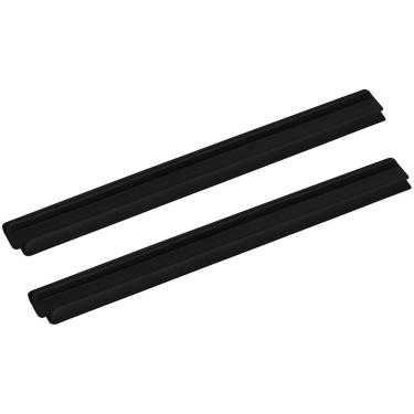 Imagem de Kit 02 Protetores Veda Porta Poliéster Preto 80 cm - Lyam Decor